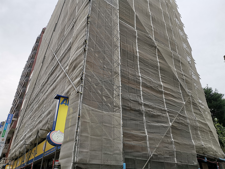 商場裝修用的網眼布